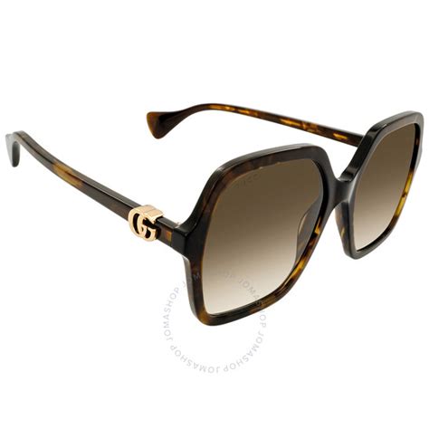 gucci square sunglasses|gucci brown square ladies sunglasses.